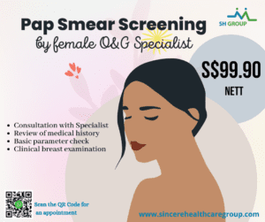 Pap Smear Screening @ $99.90 (Nett)